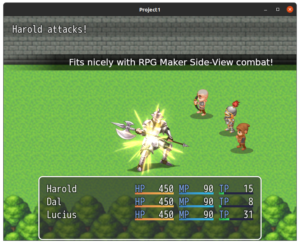 Fits nicely with RPG Maker Side-View combat!