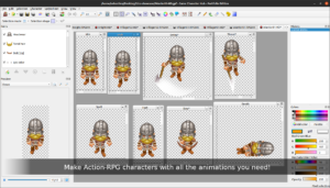 Make Action-RPG characters with all the animations you need!