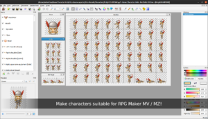 Make characters suitable for RPG Maker MV / MZ