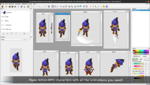 Make Action-RPG characters with all the animations you need!