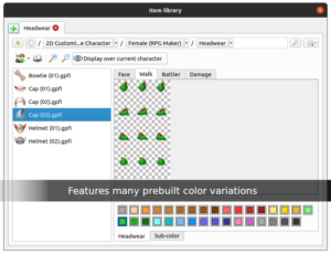 Features many prebuilt color variations