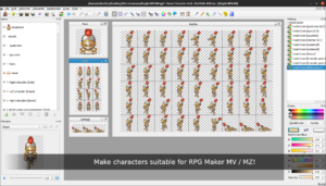 Make characters suitable for RPG Maker MV / MZ!